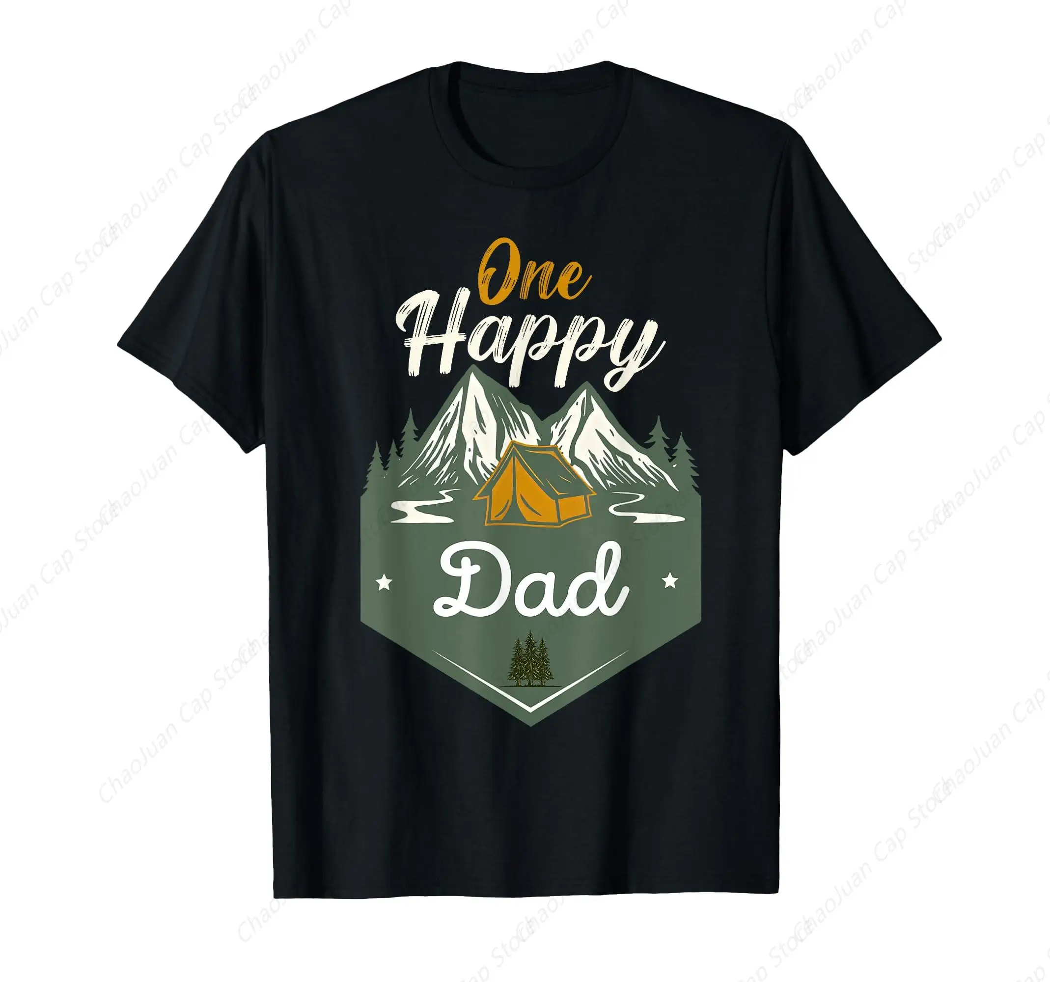 

Одинаковые семейные футболки для кемпенга One Happy Dad Camper Birthday Boy