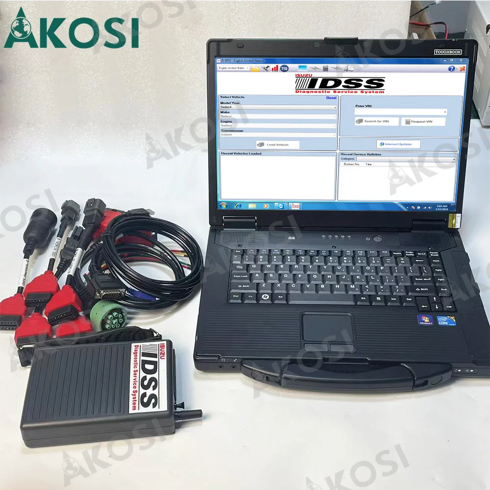 

for Isuzu Idss Heavy Duty Truck excavator Diagnostic tool for Isuzu G-IDSS for ISUZU E-IDSS diagnosis KIT Thoughbook CF53 laptop