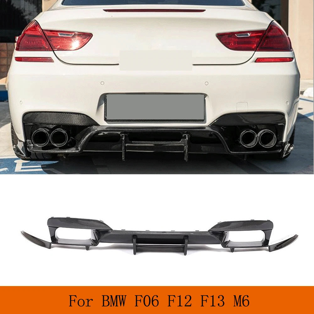 

Forged Rear Bumper Diffuser Lip Splitters for BMW 6 Series F06 F12 F13 M6 2013 - 2019 Car Guard Plate Spoiler Carbon Fiber/FRP