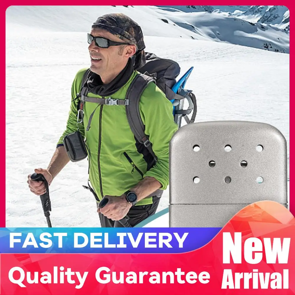 Zinc Alloy Portable Fuel Heater Reusable Fuel Hand Warmers Heater Small Handy Warmer Heater for Outdoor Hunting Camping Fishing