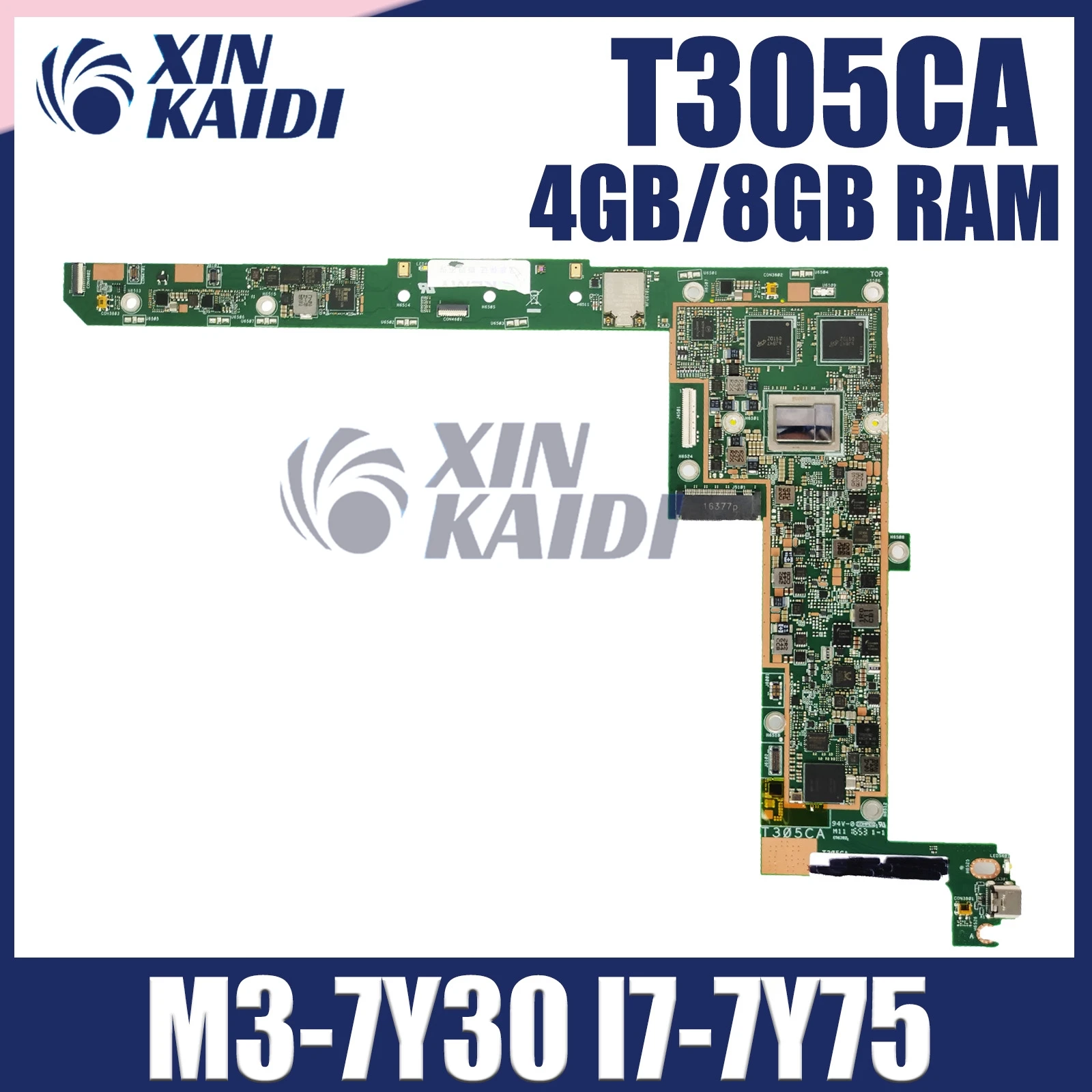 

T305CA Motherboard For ASUS T305CA Laotop Mainboard T305C T305CA With 4GB/8G-RAM M3-7Y30 M5-7Y54 I7-7Y75 CPU