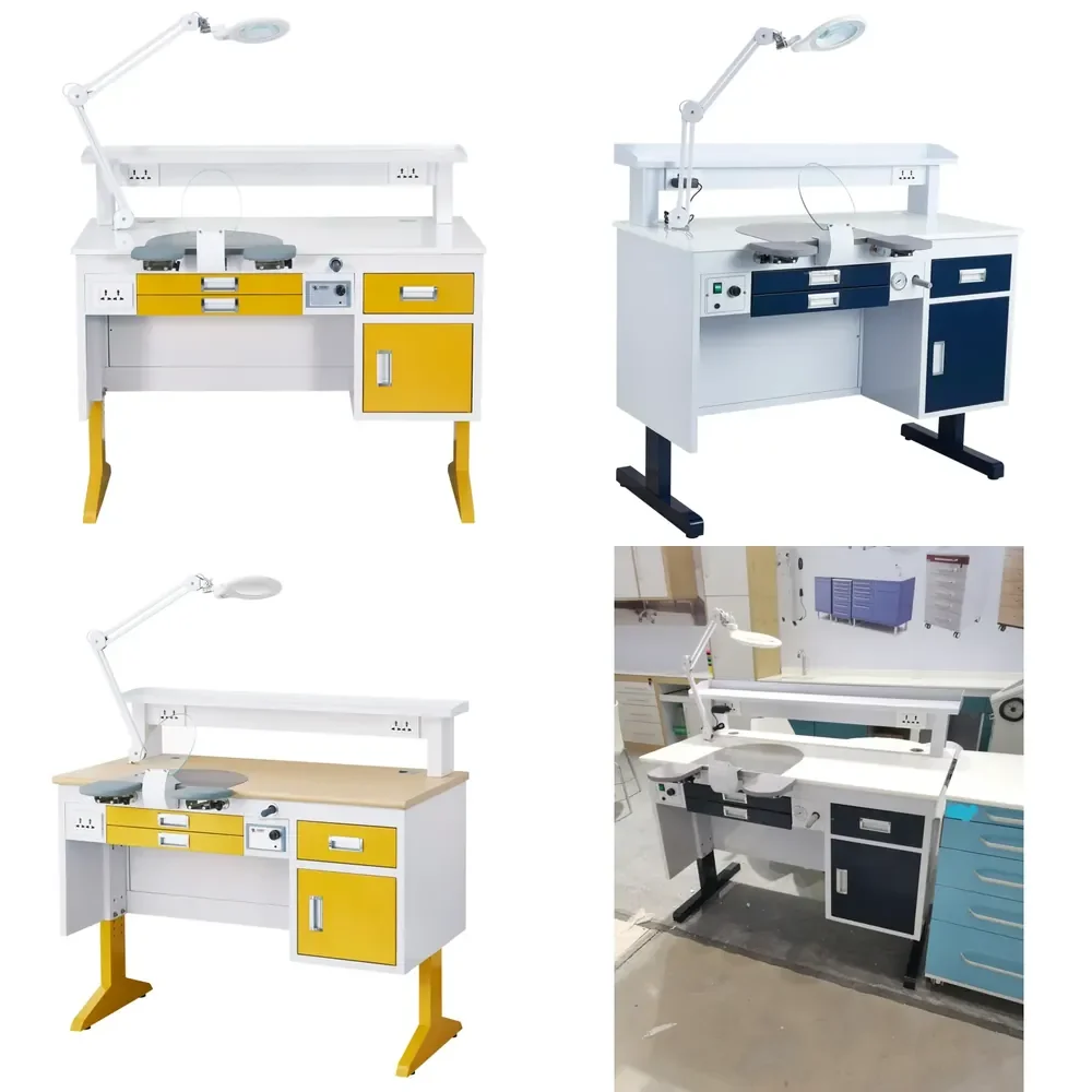 【2026】 High-quality Laboratory Furniture Work Bench with Vacuum Cleaner Workstation Single Dntal Lab