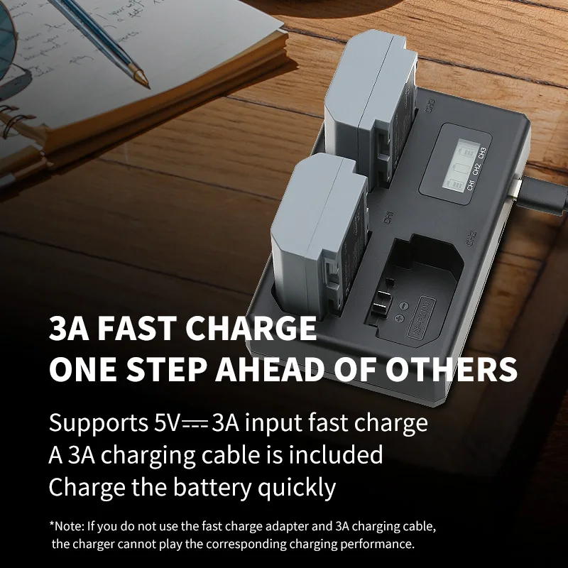 FB NP-FZ100 Battery and 3 Slot USB Charger Set for Sony A7M4 A7R4 A7M3 A7R3 A7S3 A7R5 FX30 A9M2 A1 A6600 A6700 A7C ZV-E1 Cameras