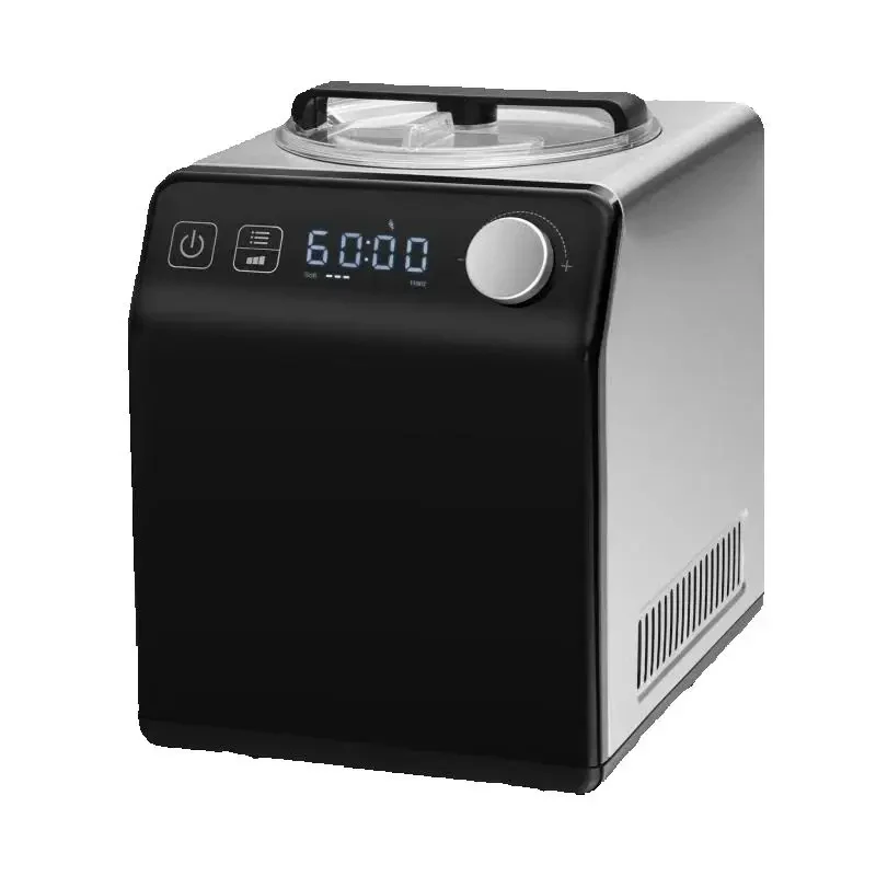 

2026 Upright Automatic Ice Cream Maker with Built-in Compressor 2 Quart No Pre-freezing Fruit Yogurt Machine 4 Modes