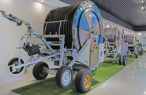 Metallic Agricultural Farm Sprinkler Irrigation System with IoT Core Motor & Pump Durable Hose Reel