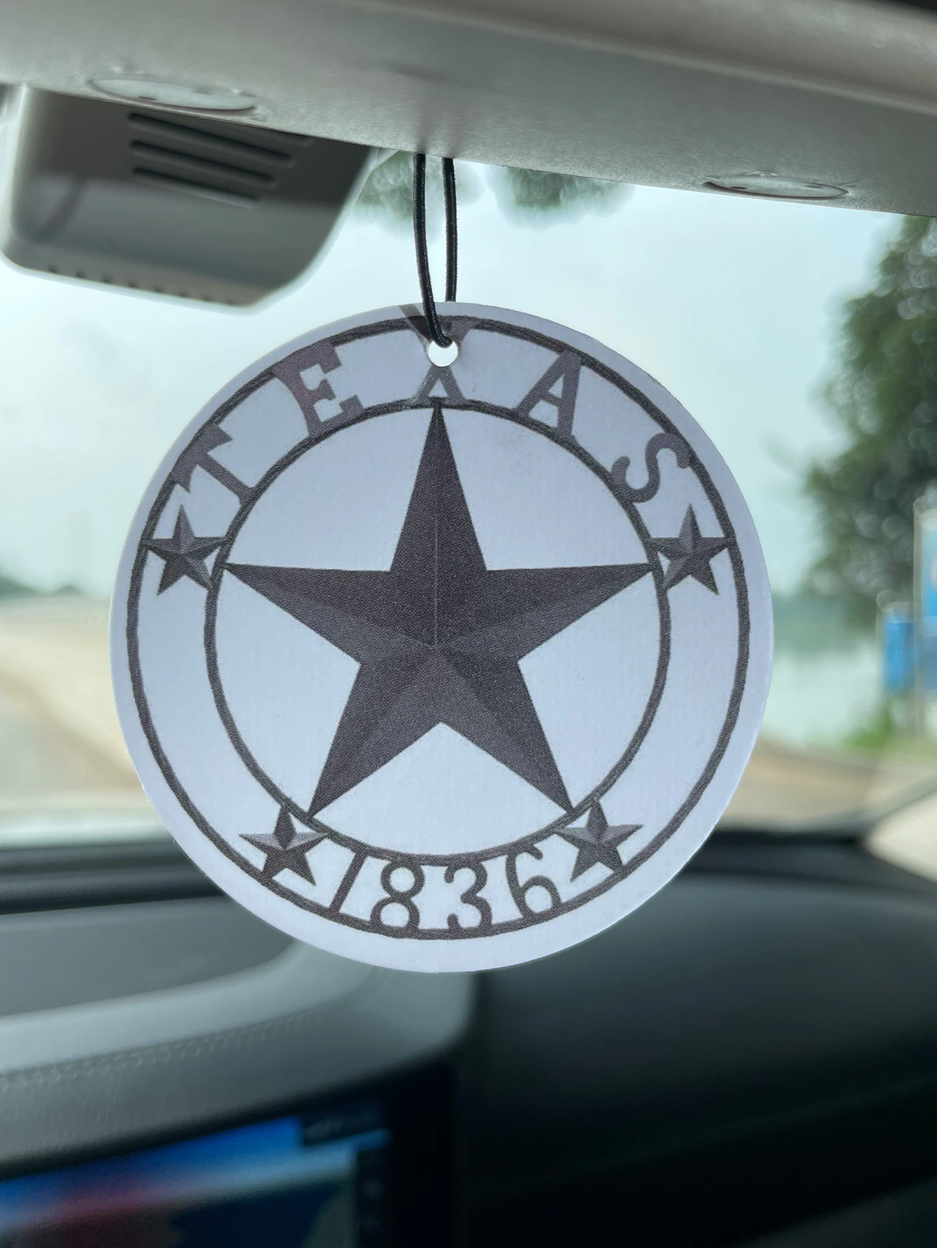 Texas 1836 Lone Star Hanging Car Air Freshener, Natural Plant Extract Fragrance, Alcohol-Free, Heat Resistant, Long Lasting 60-9