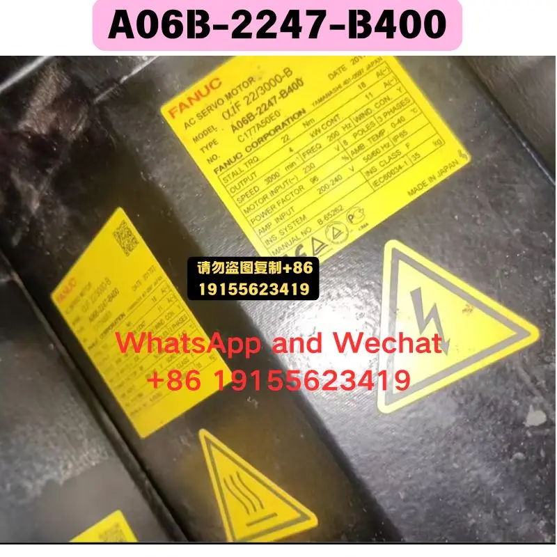 Used OEM disassembled parts A06B-2247-B400 electrical machinery Functional test OK
