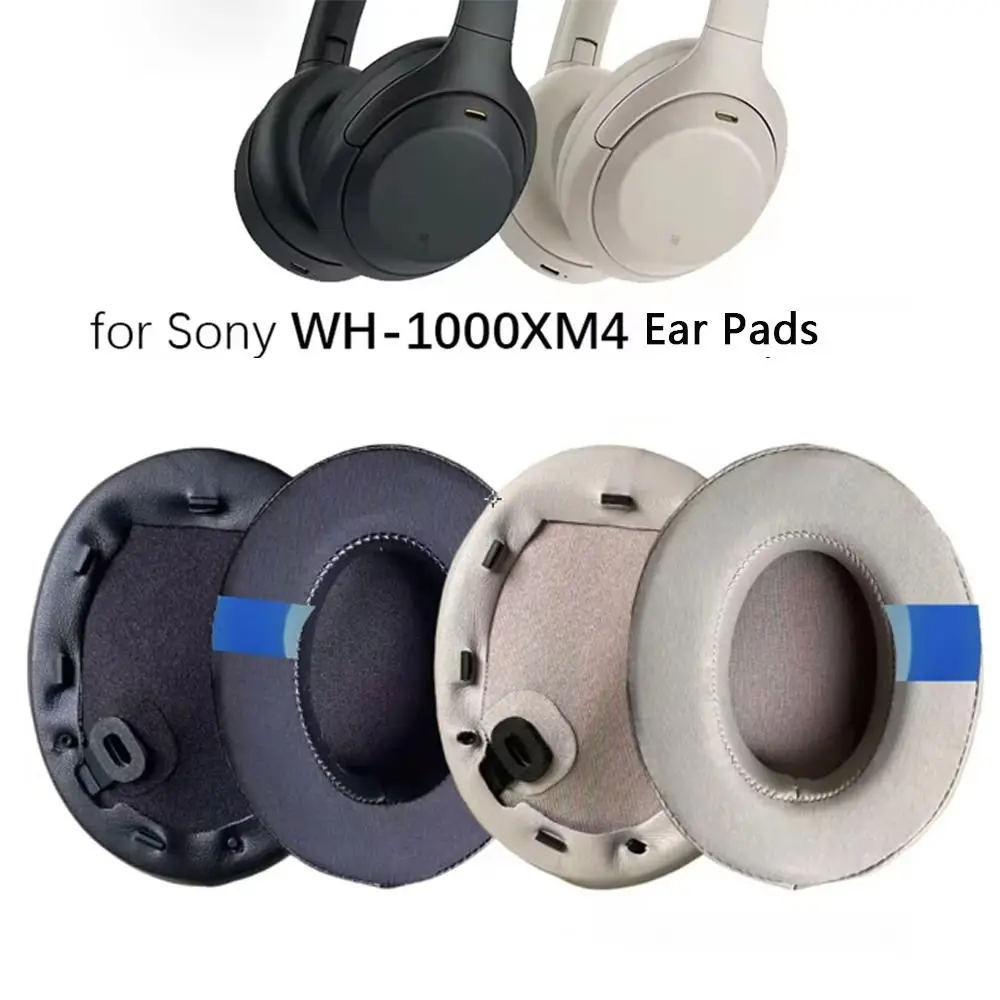 1 쌍 새로운 냉각 젤 이어 패드 교체 소니 WH-1000XM4 헤드폰 액세서리 용 편안한 헤드셋 귀마개 소프트 이어 패드