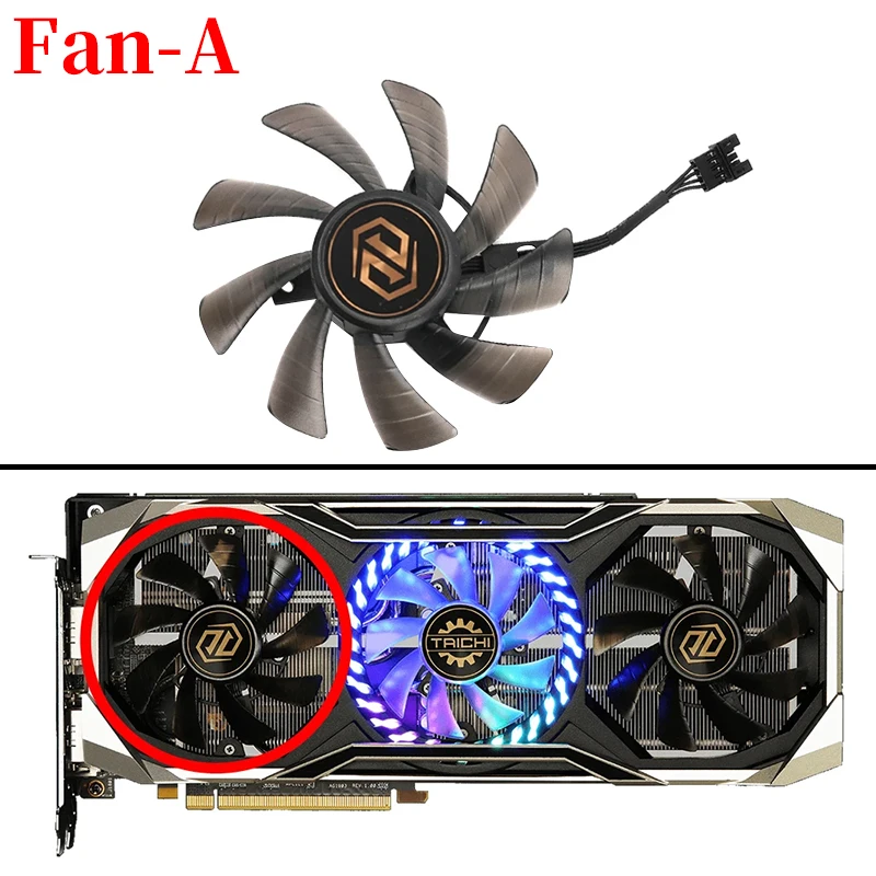 85mm Graphics Card Fan Replacement for ASROCK RX 5700 XT