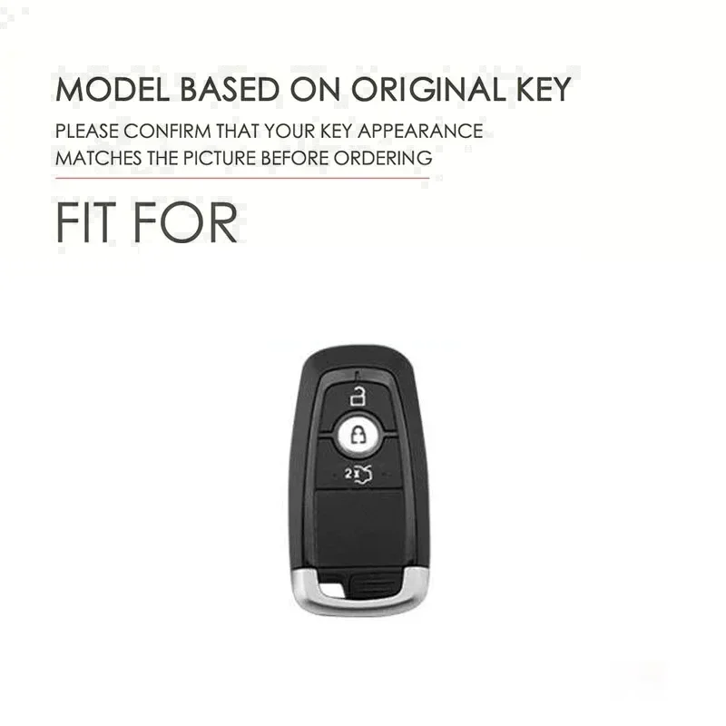 3 Button TPU Car Key Case Full Cover for Ford Fusion Mustang Explorer F150 F250 F350 EcoSport Edge S-MAX Ranger Lincoln Mondeo view 2