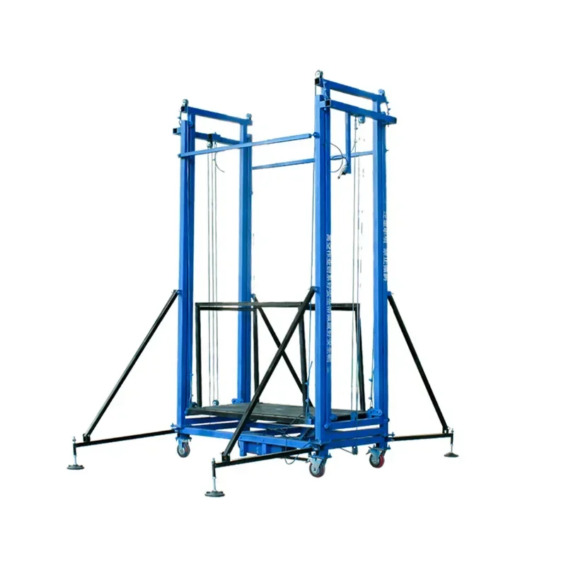 Electric Scaffolding Portable Load Bearing 500kg Multiple Models Foldable Scaffolding Lift Scaffold Platforms