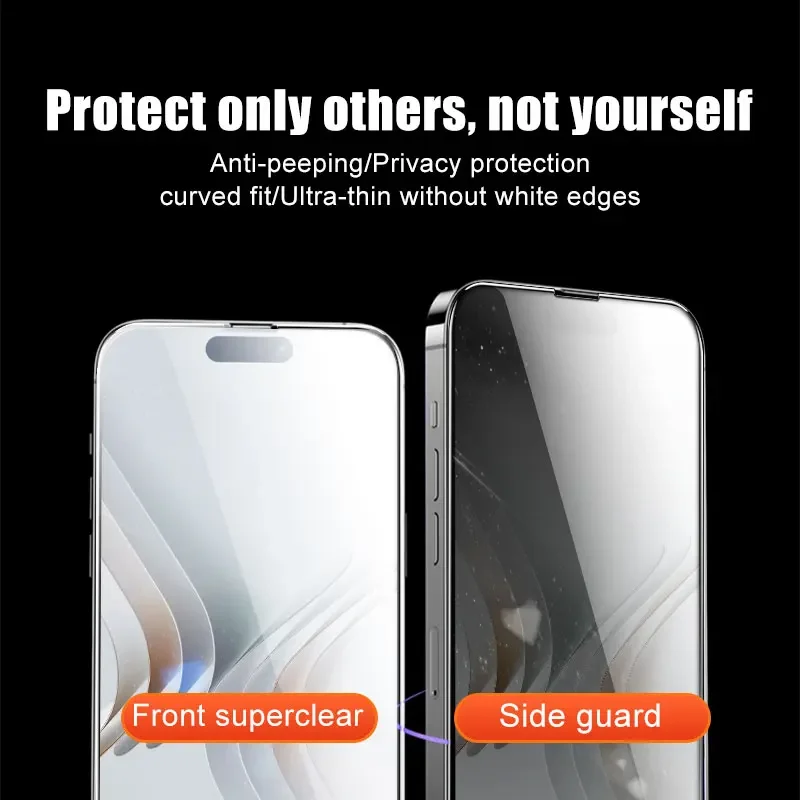 5pcs Protective Film For IPhone 16 15 Plus Tempered Glass phone Screen Protector 14 13 12 Privacy Glass Smartphone 11 Pro XS Max