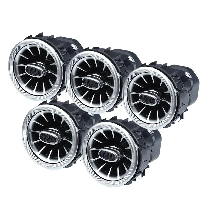 New Auto Air Vent 64 Colors Car Ambient Light 4D Rotating Tweeter Speaker 12V for   -   C-class W205 GLC X253