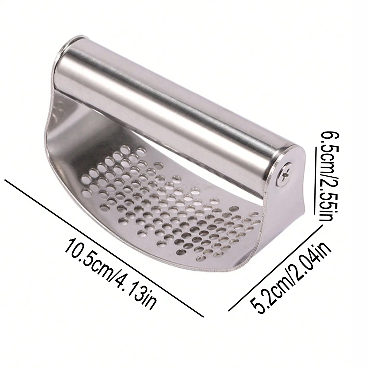 Manual Stainless Steel Garlic Press Ginger Squeezer Crusher Mincer Rocker Design Ergonomic Handle Kitchen Gadget Tool for Home