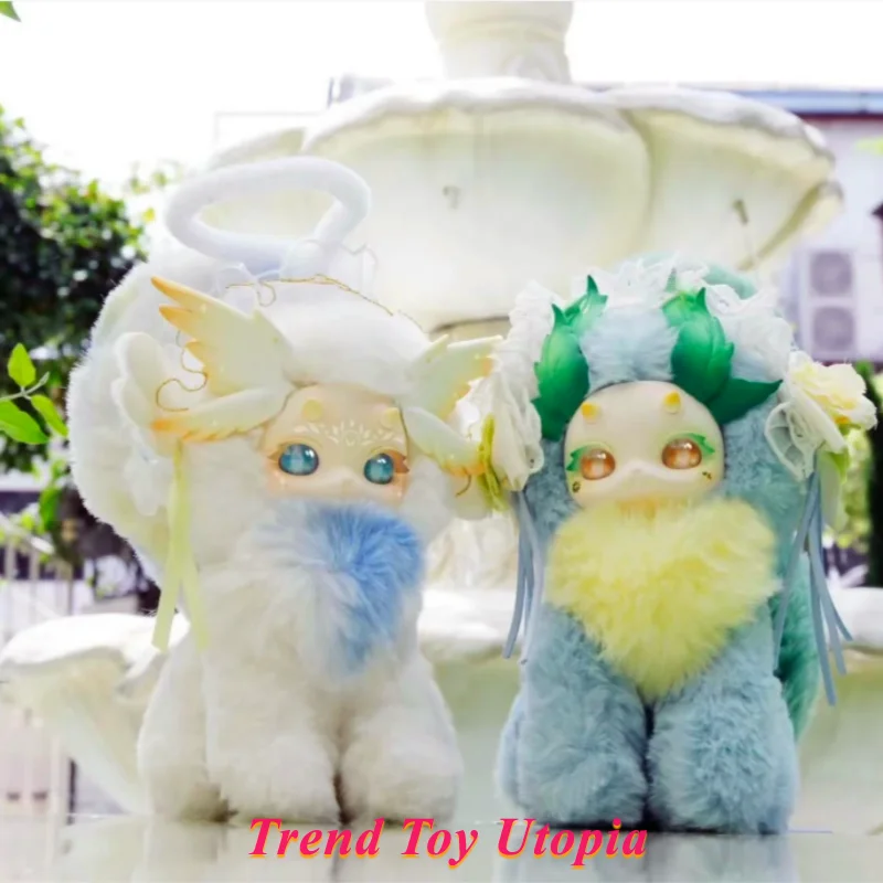 Genuine Dot Dot Dot Rabbit Rabbit Dragon II Hand Puppet Imagination Creature Magic School Series Trendy Toys Plush Blind Box 