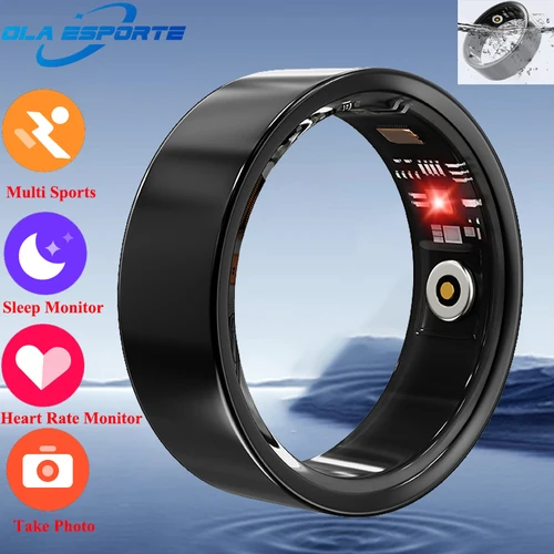 Imagen 1 del producto Para SmartRing 2025 mujeres hombres anillo de salud impermeable 7-13 tamaño deporte pareja anillo inteligente Tiktok Control deslizante Monitor de sueño