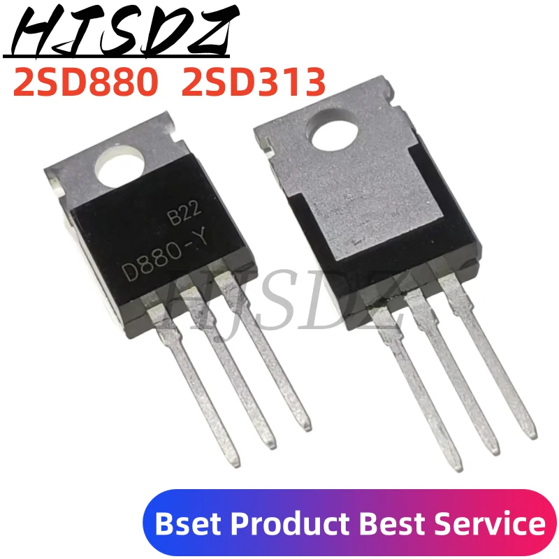 10PCS/LOT D313 Transistor 2SD313 TO-220 Original Authentic 2SD880 D880