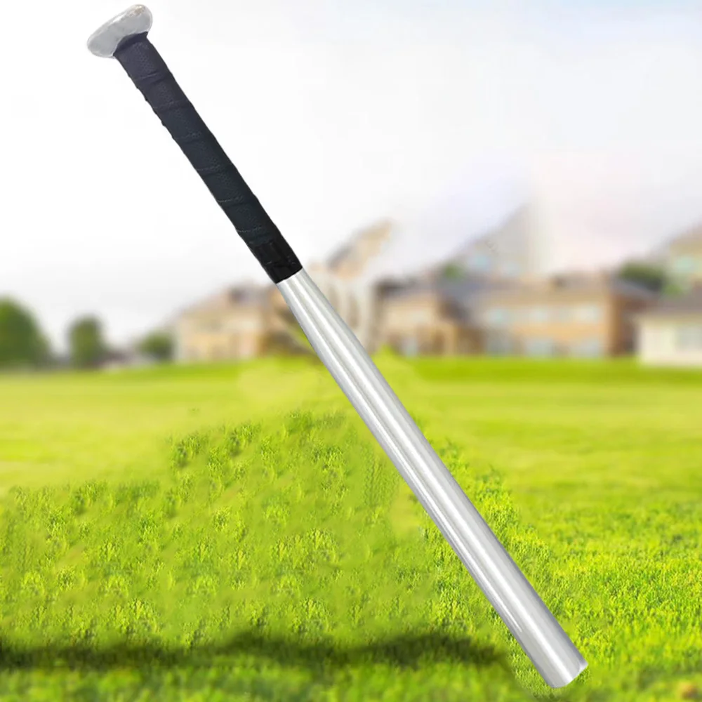 

1pc Slivery Baseball Bat, 53cm/64cm Aluminum Alloy Baseball, Silvery Thin Baseball Bat, Home Lightweight Practice Bat