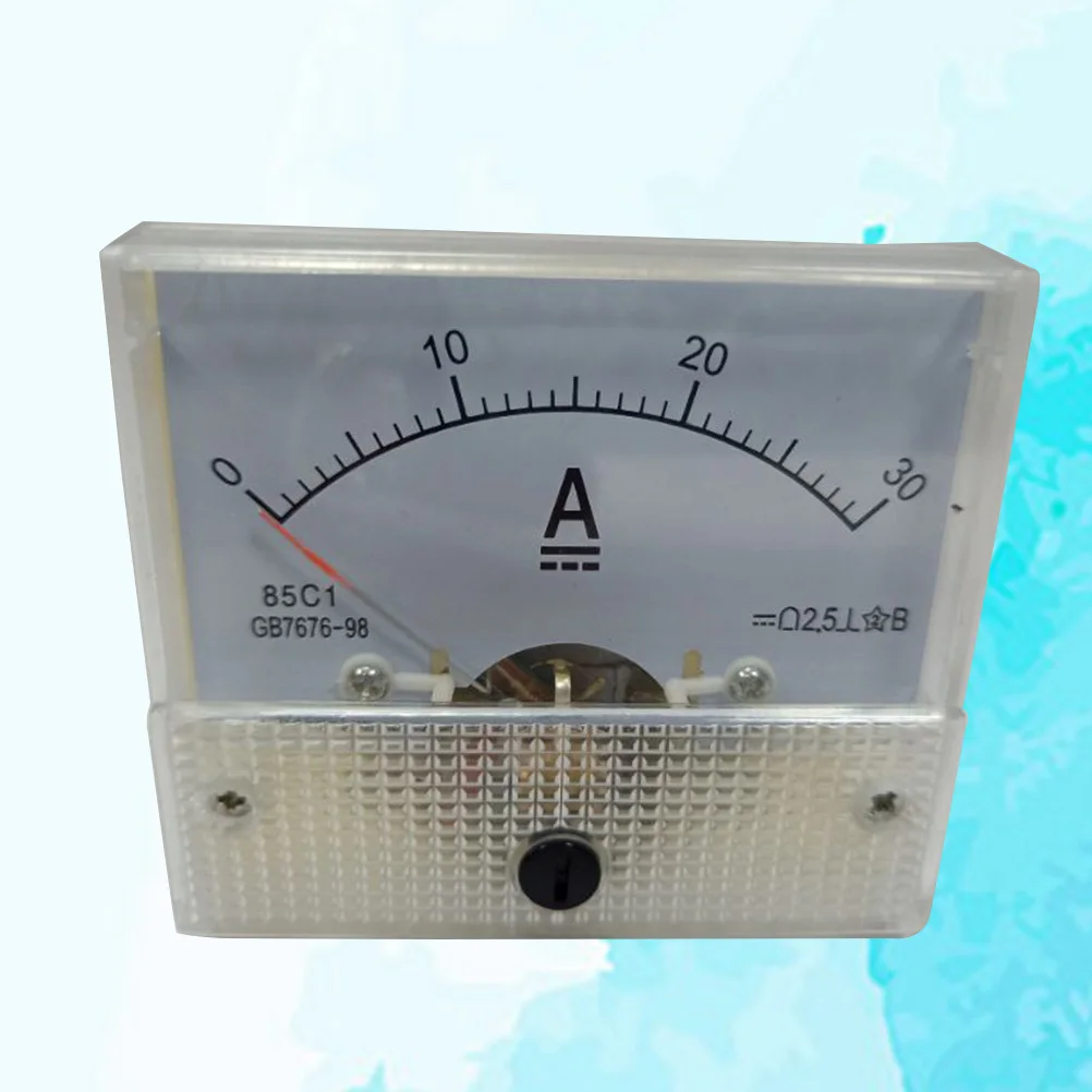 

Dc 30A Analog Voltmeter Panel Meter High Grade Abs Plastic No Shunt Required Clear Scale Fine Tuning Button For Power Supply