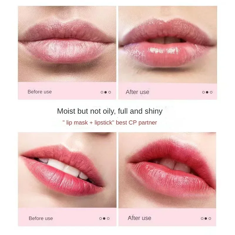 เกาหลีใต้ Lip Sleep Mask Night Sleep Maintenance Moisturizing Lip Gloss Bleach Cream Nourishing Lip Care สตรอเบอร์รี่