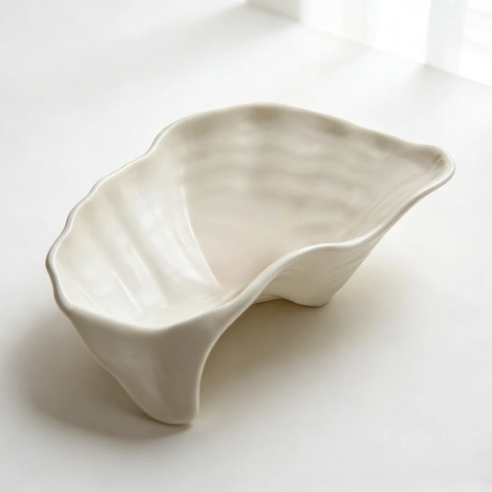 White Porcelain  Bowls Hotel Tableware with Artistic Fusion Cuisine Molecular Gastronomy Personalized Lounge and High-end Bowls