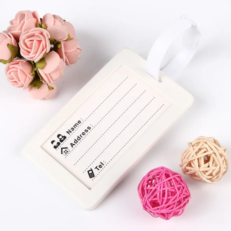 قطعة واحدة علامة الأمتعة حقيبة معرف عنوان اسم حامل الكرتون تحديد التسمية أنيمي الأمتعة العلامة مكافحة خسر إكسسوارات السفر #5