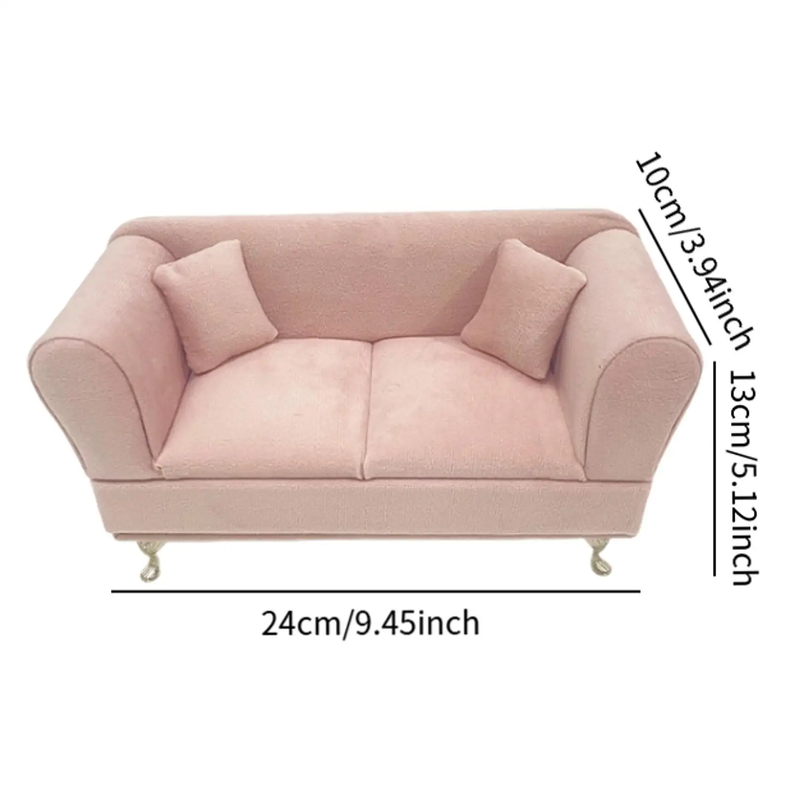 Canapé pour maison de poupée, jouet de jeu de simulation, ornements de salon, organisateur de boîte à bijoux, 1/6