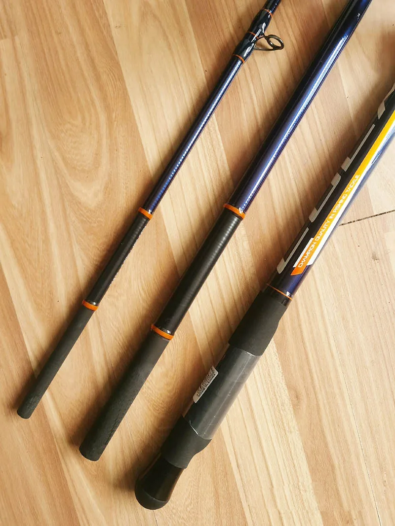 4.2M 4.5M High Quality Carbon Solid Tip Fishing Rod Fuji Guide 3 Sections Bait Weight 100-250g Surf Long Fishing Rod