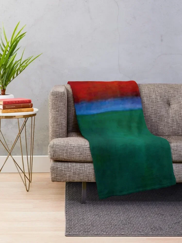 Mark Rothko - Earth and Green Throw Blanket Plaid Furrys Sleeping Bag Hair Blankets