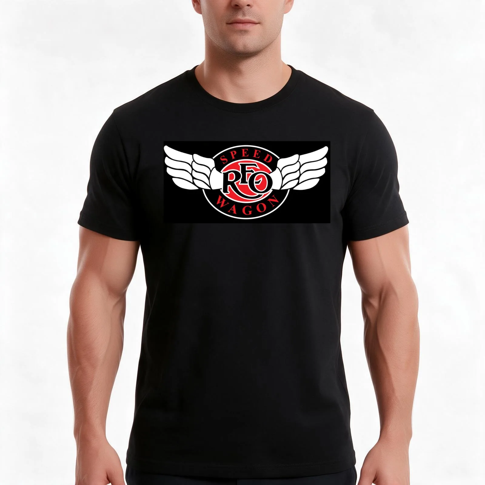 REO Speedwagon Classic T-Shirt, Summer Casual Cotton Tee, Oversized Streetwear Tops, Vintage Graphic Print, Unisex Men Women