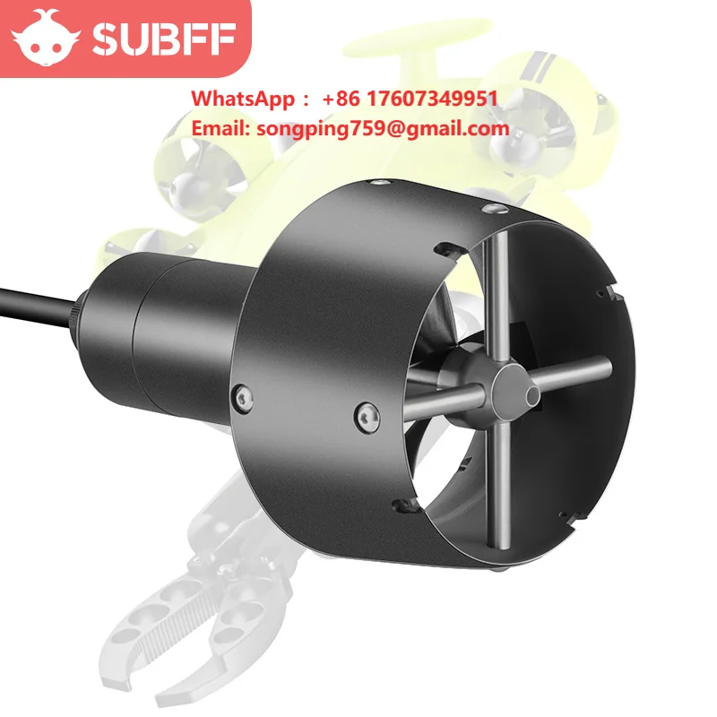 SUBFF M243813 High Power Underwater Thruster IP68  Oil-sealed Submersible Propeller 12.7kg Thrust for ROV UUV USV DPV 24V/48V