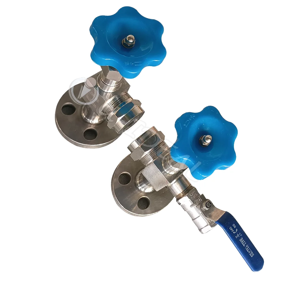 

OEM Stainless Steel/Carbon Steel/Copper Liquid Level Gauge Cock Valve Flange or Thread Connection for Glass Tube Level Gauge