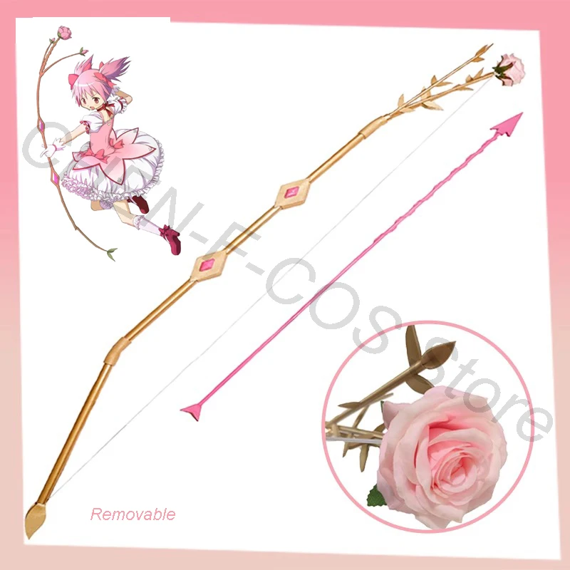 

Kaname Madoka Cosplay Bow Arrow Rose Weapons Toy Props Puella Magi Madoka Magica Uniform Accessory Halloween Christmas Carnival