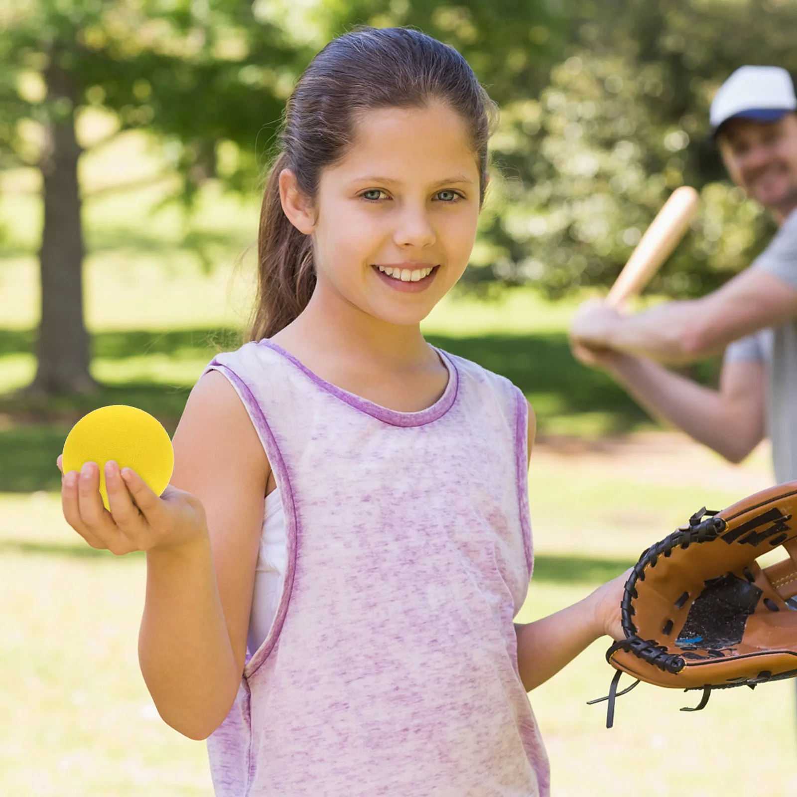 

Foam Baseball Bat for Kids Soft EVA Bat Toddler Practice Set Outdoor Play Exercise Hand Eye Coordination Skill Toy for Boys