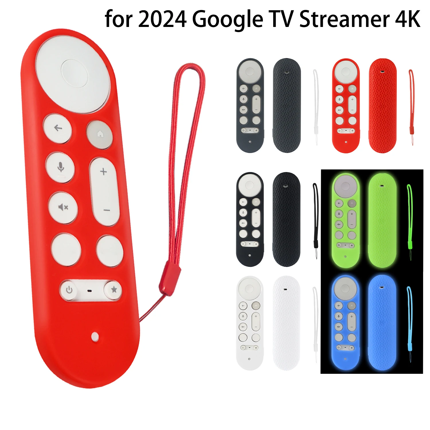 Funda protectora de silicona para Google TV Streamer 4K TV 2024 para control remoto Google GY3LE
