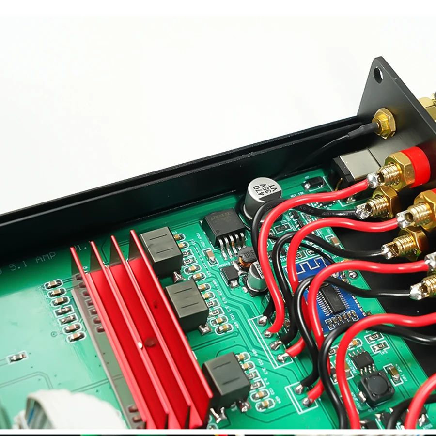 مضخم صوت منزلي HIFI Power متوافق مع البلوتوث TPA3116 5.1 صوت محيطي 6 قنوات SW 100 واط + 50 واط * 5 أمبير ضبط النغمة