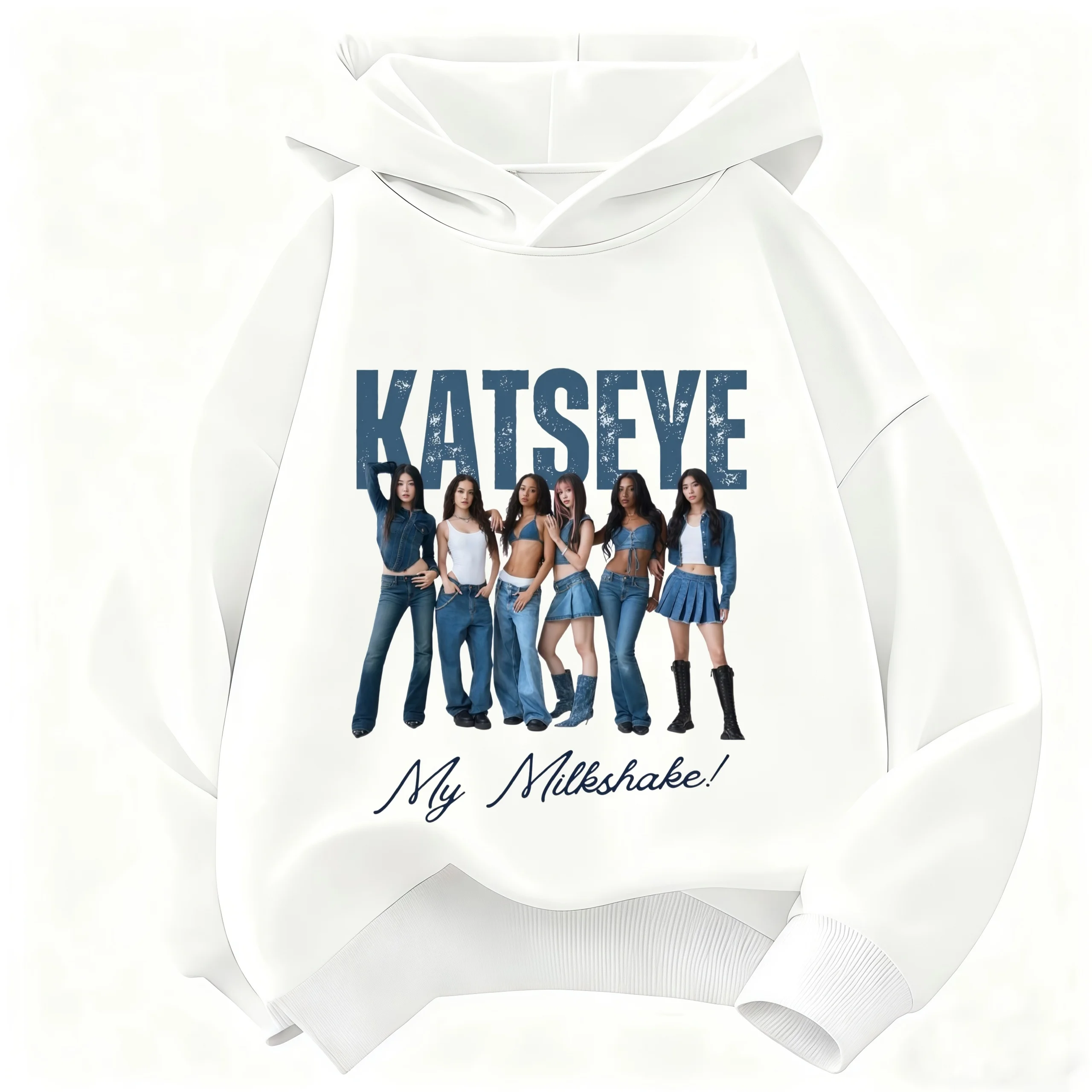 2026 Stylischer Kinder-Hoodie – Katseye Girl Group Grafik-Pullover; Lässiger Retro-Hoodie für Jungen & Mädchen – Warm & Street-Style – Detail 4