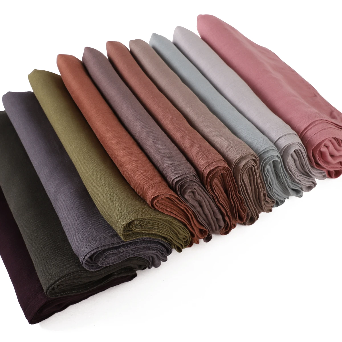 New Color Cotton Rayon Scarf Hijab Woman Plain Solid Color Long Shawl Muslim Foulard Headscarf Pashmina Islamic Turban Wholesale