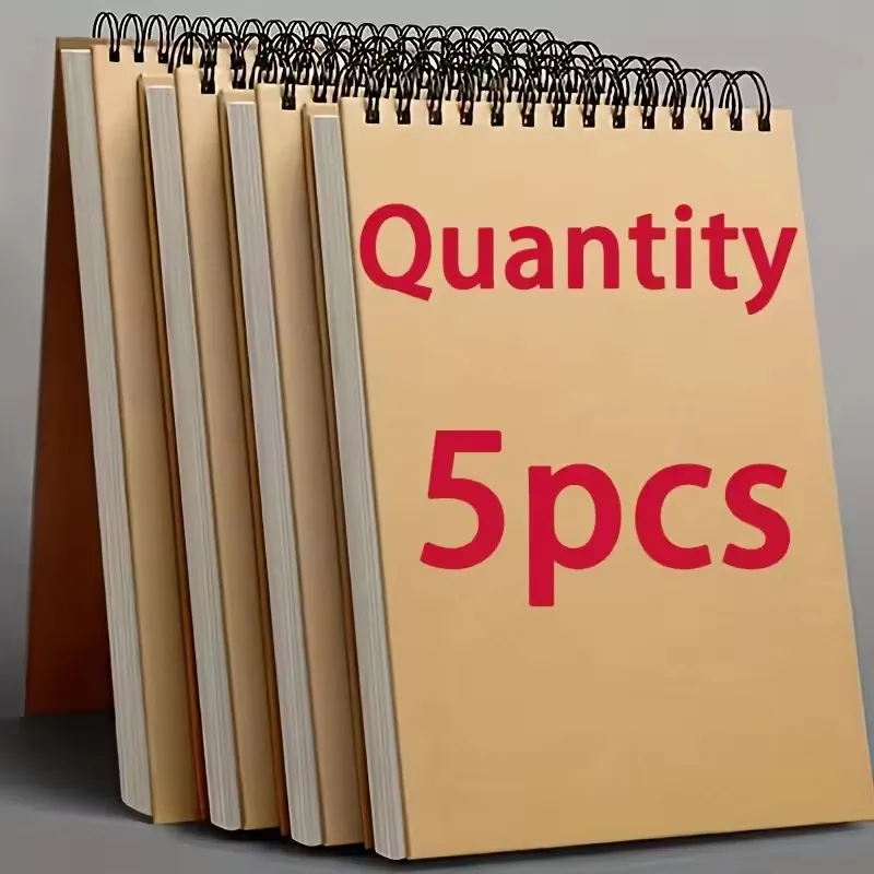 5 cuadernos de bocetos, papel de acuarela, encuadernación en espiral superior, 1 libro con 30 hojas, cuaderno de bocetos de arte sin ácido, papel de escritura para pintura artística