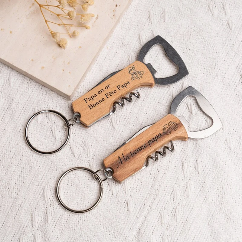 

50*Персонализированные открывалки для бутылок (пиво/вино), многофункциональные портативные открывалки-брелоки, оптовая продажа с логотипом для отелей и ресторанов