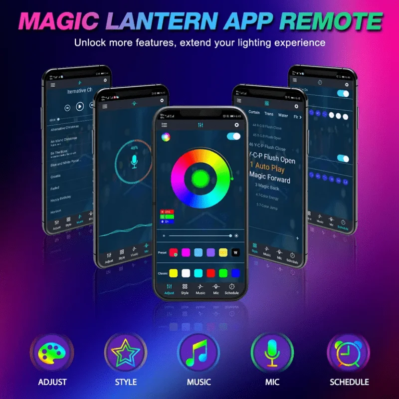 Upgrade Your Motorcycle with 12-Motor LED Strip Lights - Multi-Color Accent Glow Neon Lighting! Ws Led pixel controller Wsb Ws