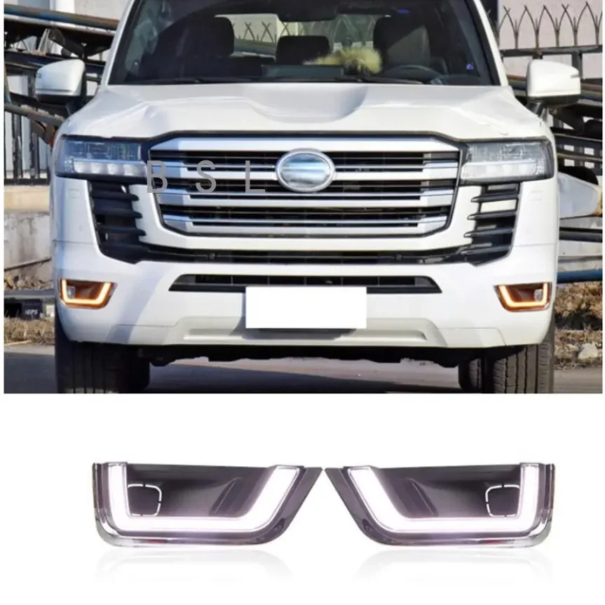 Front Fog Lamp Daytime Running Light Turn Signal Lamp Accessories 2022 For Toyota Land Cruiser 300 LC300 body kit Modification