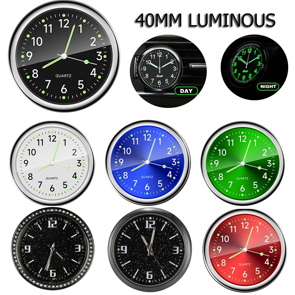 

Mini Watch Mini Quartz Clock Light Emitting Electronic Clock Waterproof Bicycle Motorcycle Watch Dashboard Car Clock