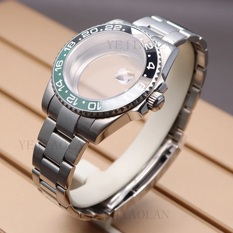 40mm Case Watchband Watches Parts For Seiko NH34 NH35 NH36 NH38 Miyota 8215 Movement 28.5mm Dial 38mm Ceramic Bezel Professional