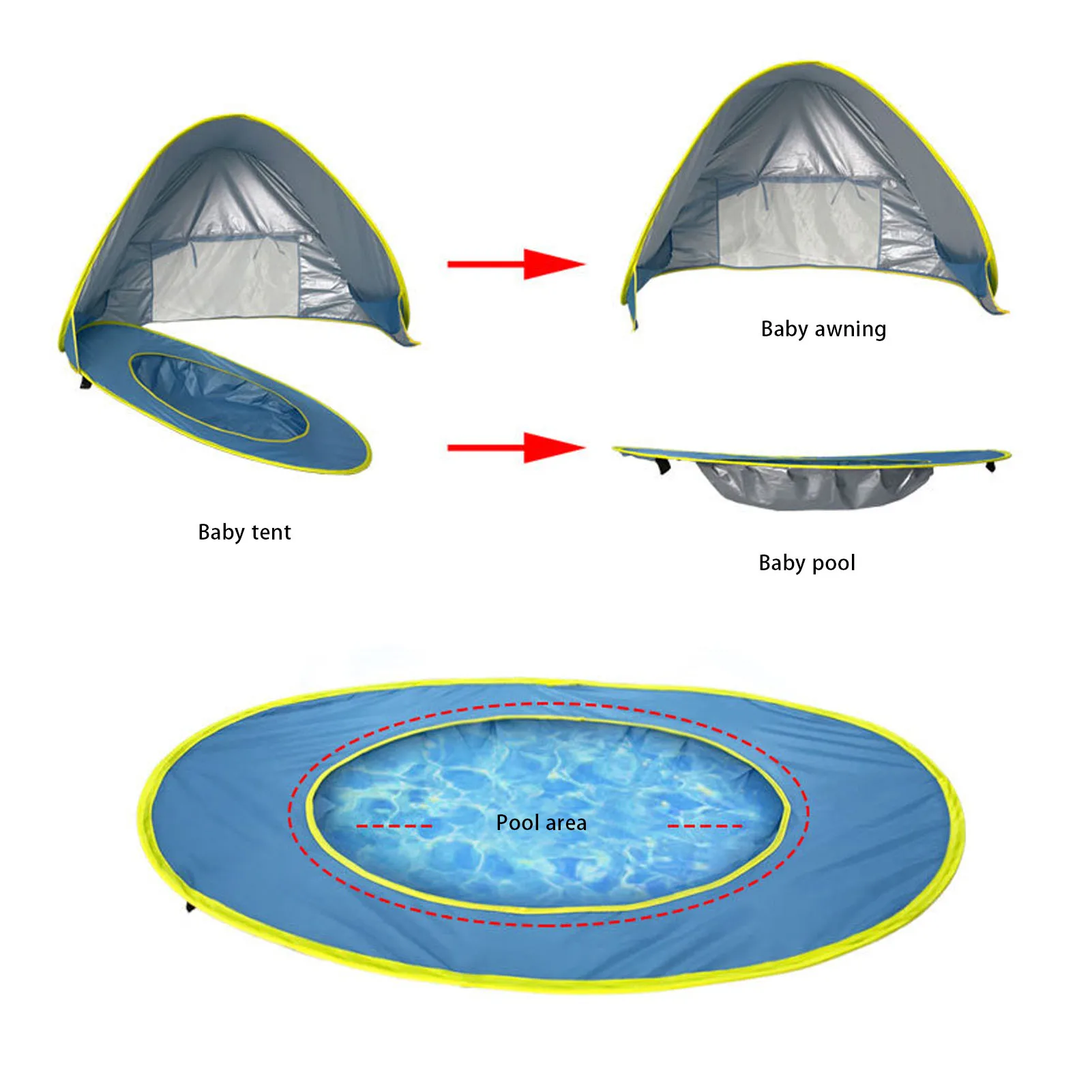 Portable Baby Beach Tent 4