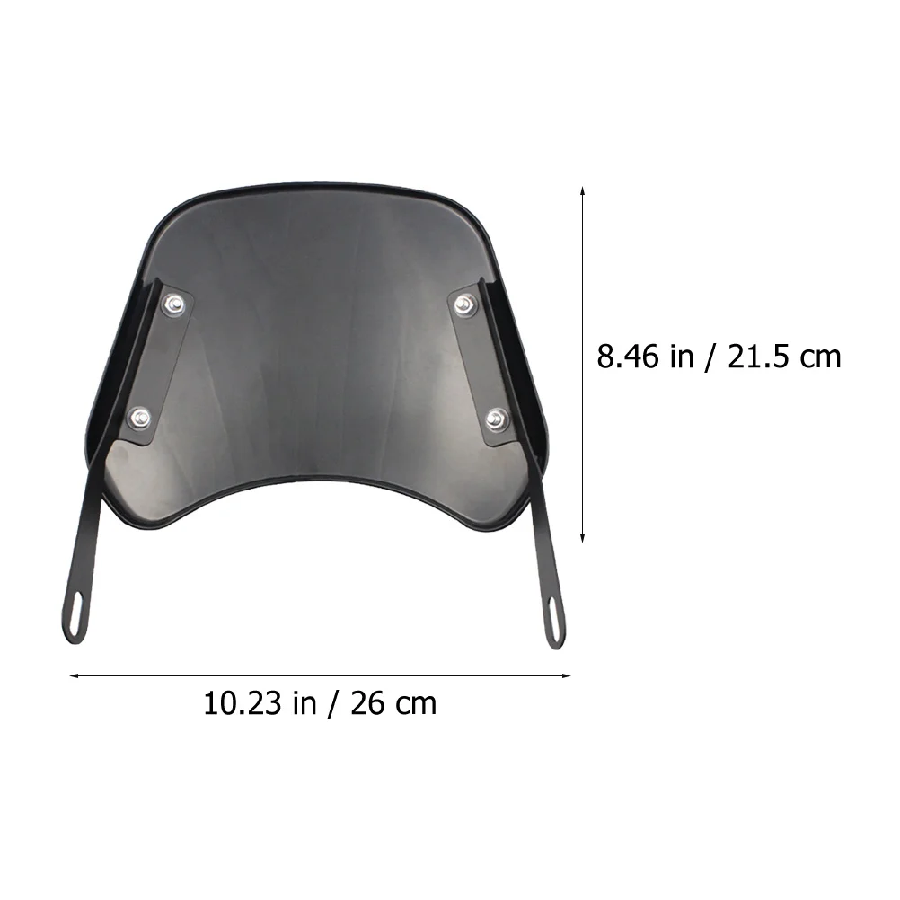 المصابيح الأمامية للدراجات النارية الزجاج الأمامي الأسود المغلفة منحرف الرياح الأمامي الزجاج الأمامي الترابية دراجة نارية الزجاج الأمامي #5