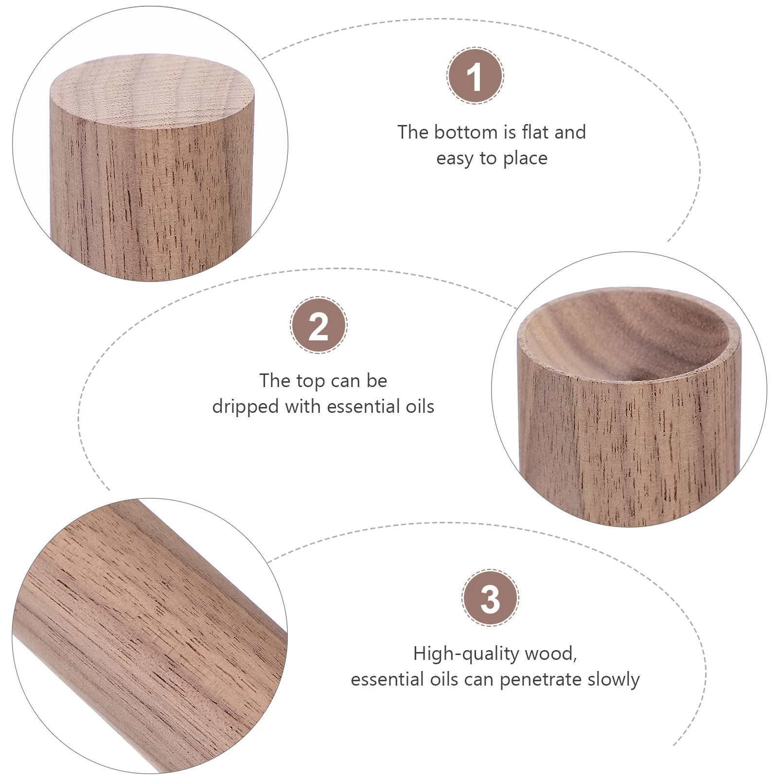

1Pcs Wooden Perfume Clip Aromatherapy Wood Diffuser Essential Oil Diffused Wood for Car Bedroom Home Decor Aroma Accessory