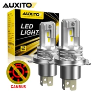 AUXITO-bombilla LED sin ventilador para faro delantero de coche y motocicleta, luz Canbus de haz Alto y Bajo, 1/2 piezas, H4 9003, 12V, para Audi, Honda, VW, Toyota