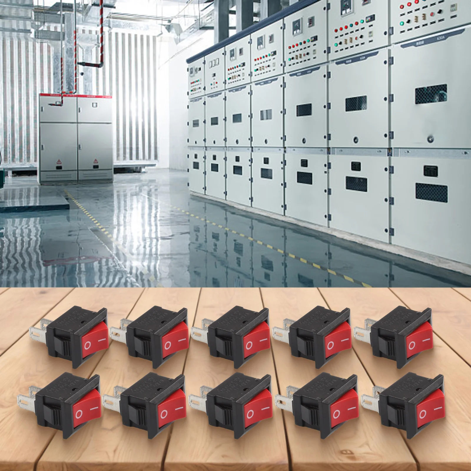 Red KCD11 2 Pin Ro/cker Switch 3A 250V ABS Rectangular On Off For Small Household Appliance Power Control DIY Electrical Part