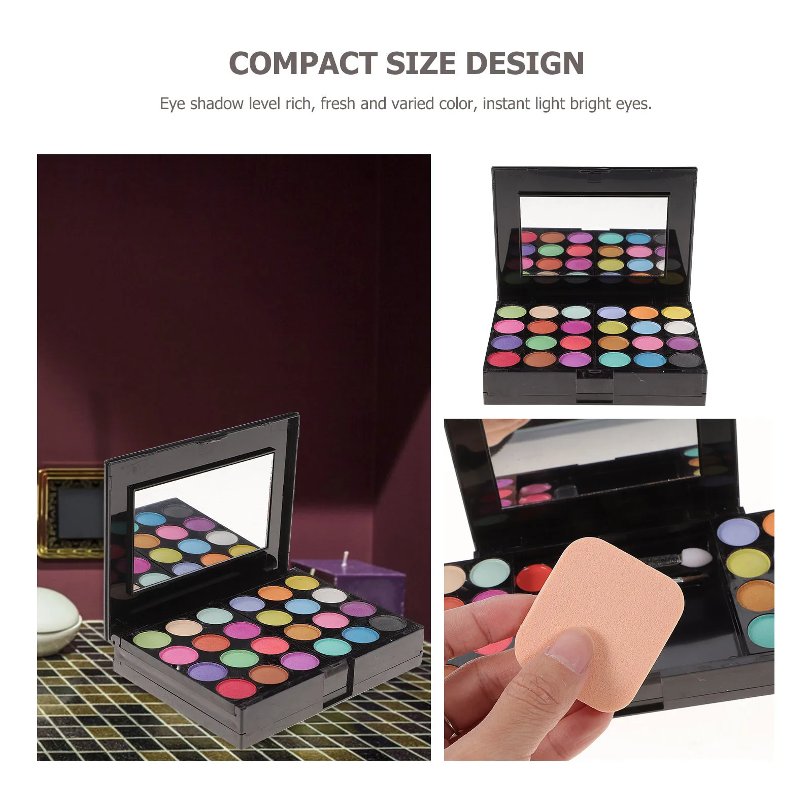 

Makeup Kit Eyeshadow Palette Lip Gloss Blush Lip Liner Pressed Powder Bundle For All Skin Types